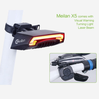 Rynx | Meilan X5 Wireless Remote Control Laser Tail Lamp for Bicycle, Waterproof Level: IPX4