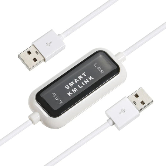 Rynx | High Speed USB 2.0 Smart KM Link Cable, Share Keyboard & Mouse from PC to PC, Plug and Play, Length: 165cm