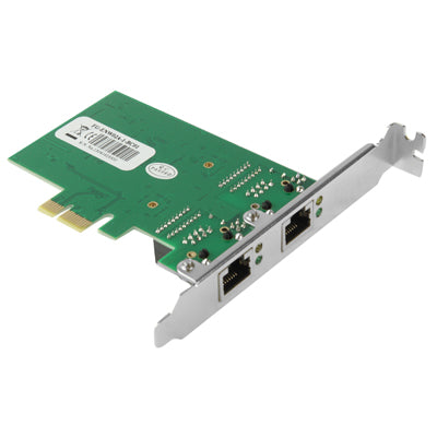 Rynx | PCI-Express Dual Gigabit Ethernet Controller Card Adapter 2 Port RJ45 10/100/1000 BASE-T (IO-PCE8111-2GLAN)