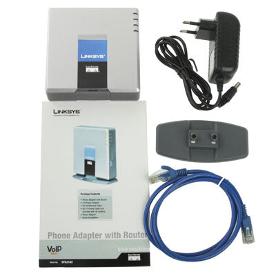 Rynx | Unlocked LINKSYS SPA2102 VOIP PSTN telephone adapter with 2x FXS + WAN port