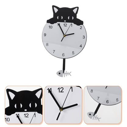 Rynx | Art Acrylic Hanging Kittens Clock