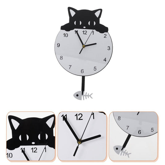 Rynx | Art Acrylic Hanging Kittens Clock