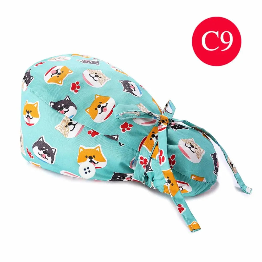 Rynx | Adjustable surgical cap with ponytail holder and buttons