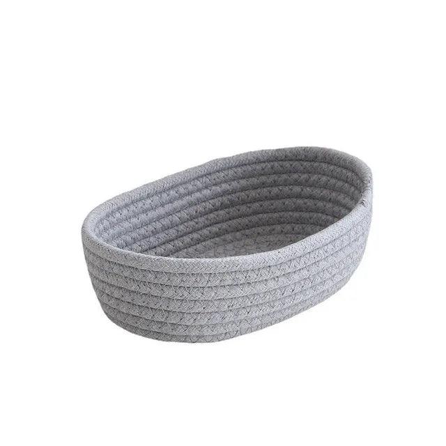 Rynx | Scandinavian Style Cotton Rope Desktop Storage Baskets - Chic Organization Solutions