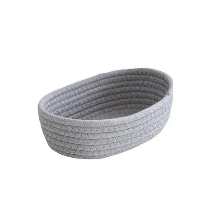 Rynx | Scandinavian Style Cotton Rope Desktop Storage Baskets - Chic Organization Solutions