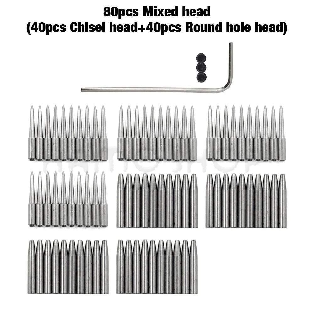Rynx | Premium Replaceable Round Chisel Tool Set for Leatherworking