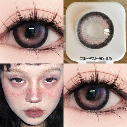 Rynx | 1 Pair Korean Colored Contact Lenses for the Eye with Diopters Myopia Lenses Naturally Beautiful Pupil New Fast Shipping