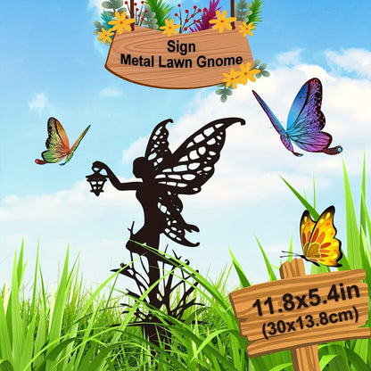 Rynx | Metal Garden Fairy Outdoor Decor - Enhance Your Patio and Lawn with Enchanting Charm