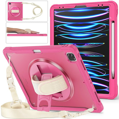 RYNX | For Ipad Pro 11 12.9 13 M1 M2 M4 2022 2024 Shockproof Heavy-Duty- Ipad Air 4 Air5 10.9"Mini6 Case+Shoulder Strap |