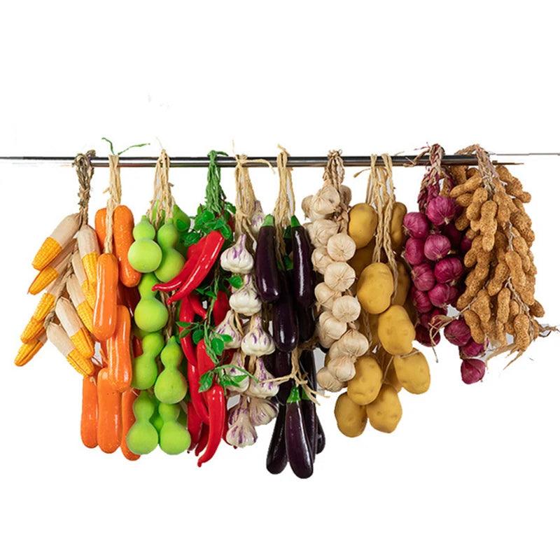 Rynx | Realistic Hanging Foam Fruit and Seafood Decoration for Home and Event Enhancement