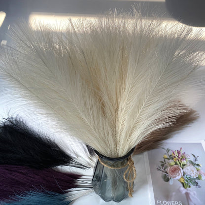 Rynx | 20 Pieces Bohemian Fluffy Artificial Pampas Grass Colorful