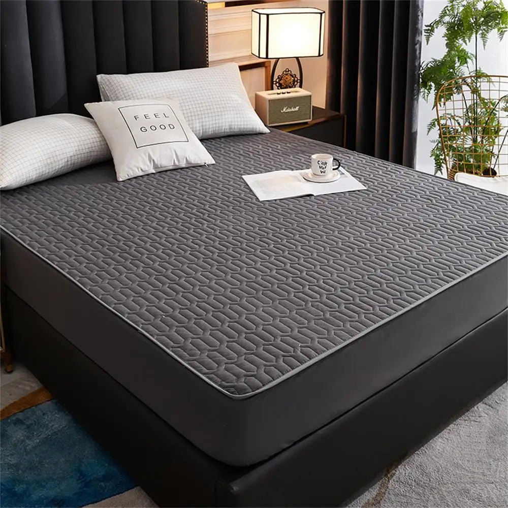 Rynx | Waterproof Ultra-Soft Fitted Latex Mattress Pad Cover