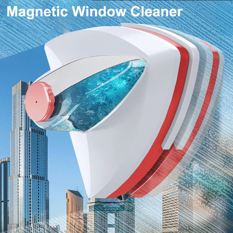 Rynx | Magnetic Double-Side Window Cleaner Brush - Automatic Water Discharge Wiper for Effortless Glass Window Cleaning