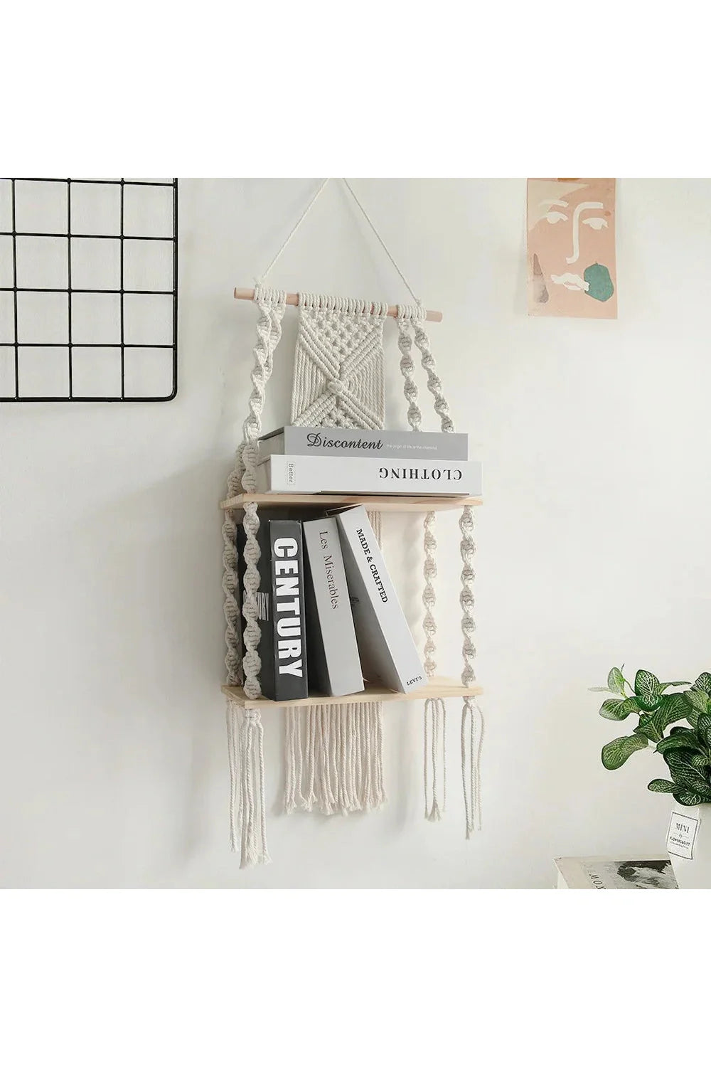 Rynx | Macrame Hanging Shelf