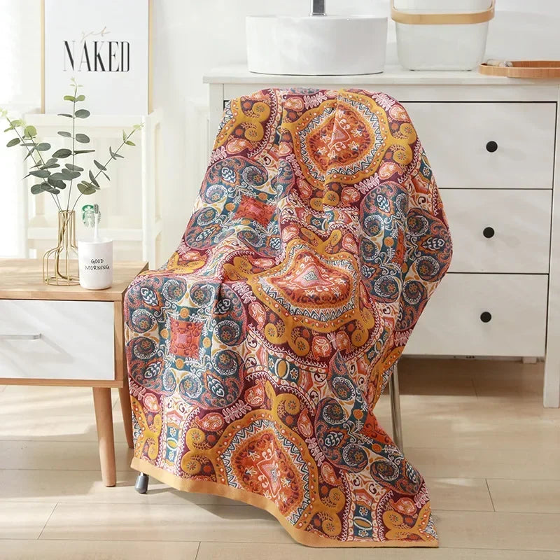 Rynx | botanical print blanket