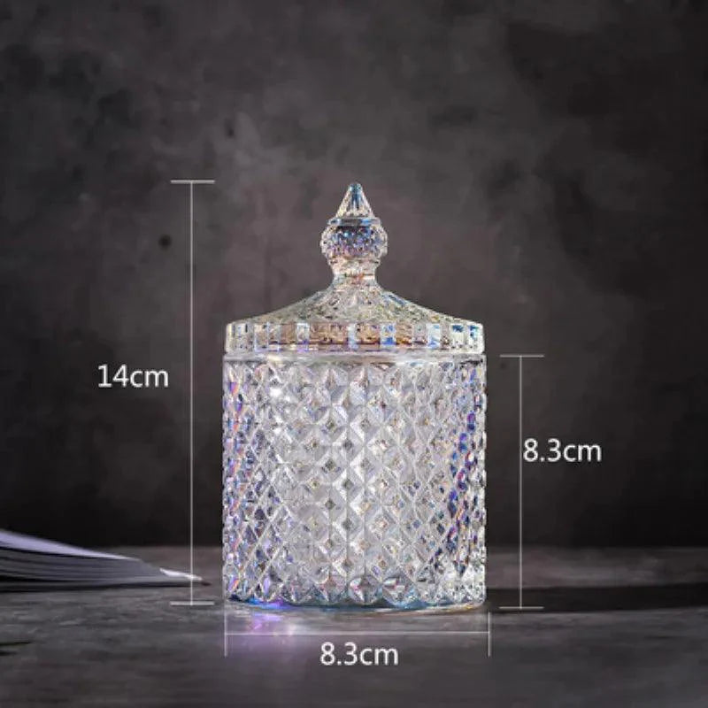 Rynx | Colorful diamond glass storage container for sweets and sugar - 300ML & 600ML options