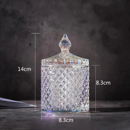 Rynx | Colorful diamond glass storage container for sweets and sugar - 300ML & 600ML options