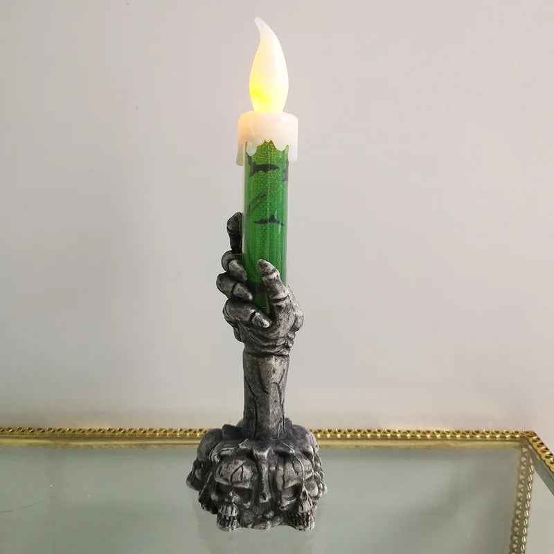 Rynx | Halloween Skeleton and Ghost Party Candles – Pumpkin Decor for Happy Halloween Home Decorations