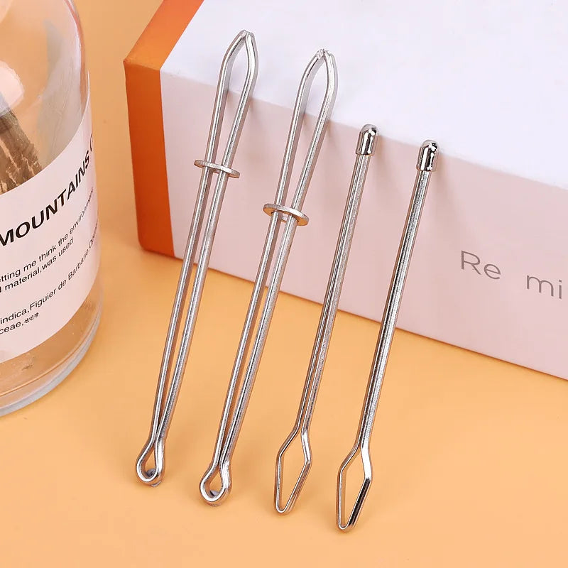 Rynx | Elastic Metal Drawstring Rope Threaders: DIY Sewing Accessories - Self-Locking Tweezer Clip for Elastic Cord Rope Threading