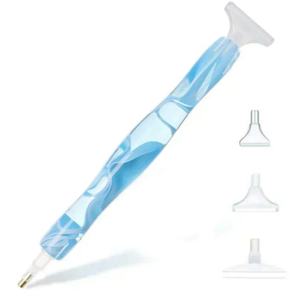 Rynx | 5D DIY Diamond Pen Spot Drill Set – Multifunctional Resin Diamond Embroidery Tool with 5 Pen Heads for Easy Application