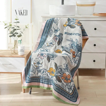 Rynx | botanical print blanket