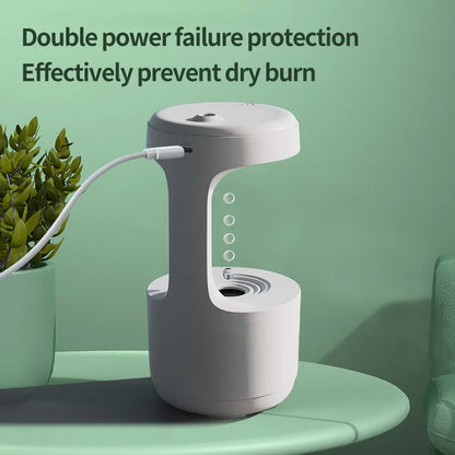 Rynx | Anti-Gravity Water Droplet Air Humidifier Night Lamp