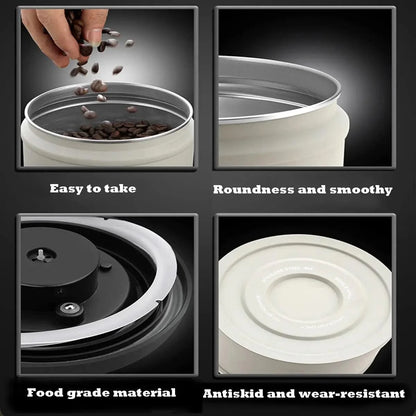 Rynx | Premium Stainless Steel Coffee Storage Container Set with CO2 Release Valve - Maximize Freshness & Kitchen Organization