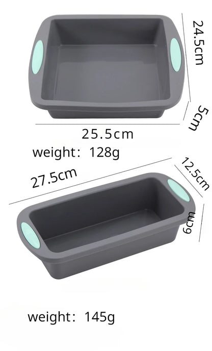 Rynx | 3D Silicone Bread and Muffin Mold Set - Heat Resistant, Non-Stick Kitchen Bakeware for Cakes and Pastries