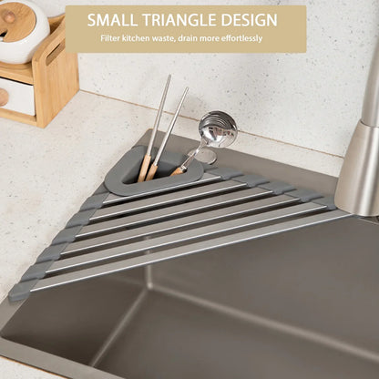 Rynx | Sink Mounted Triangle Drainage Rack Kitchen Storage Shelf