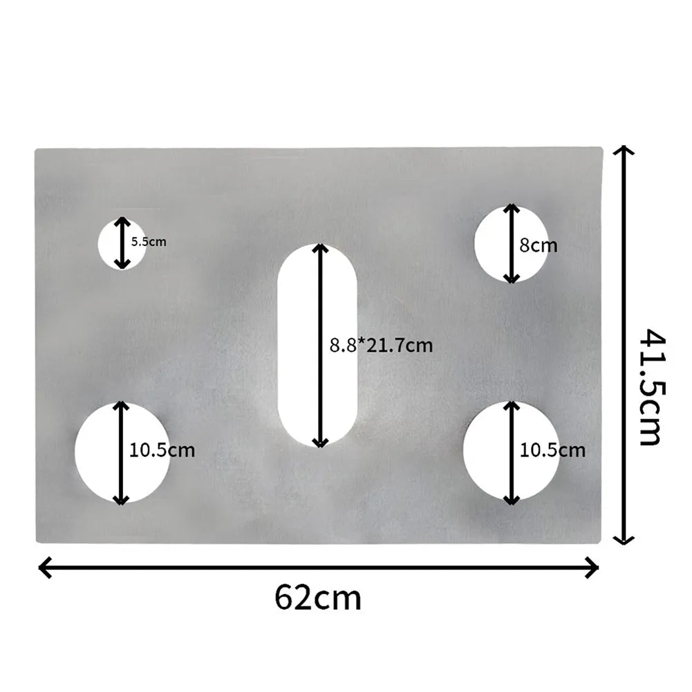 Rynx | 1 Set Gas Stove Pad and Protective Cover - 5-Hole Kitchen Cleaning and Anti-Dirty Non-Stick Reusable Stovetop Protector Pads