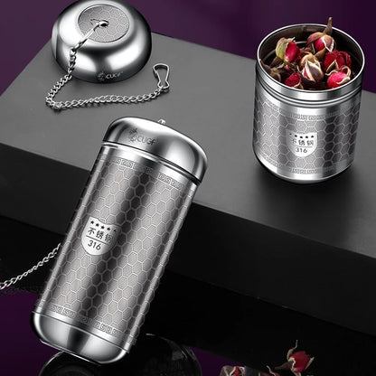 Rynx | Stainless Steel Tea Infuser & Spice Strainer - Locking Mesh Ball Filter for Tea & Seasoning