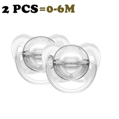 Rynx | Transparent Baby Pacifier (2 Pieces) Food Safe