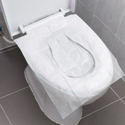 Rynx | Disposable Toilet Seat Covers: Pack of 50/30/10 - Portable, Waterproof, Biodegradable Bathroom Mats for Travel, Camping, Hotel