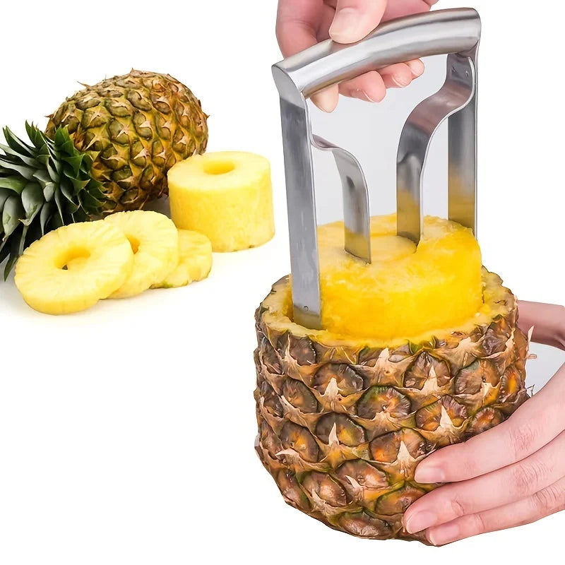 Rynx | Stainless Steel Pineapple Meat Remover and Core Peeler - Quick and Easy Pineapple Knife