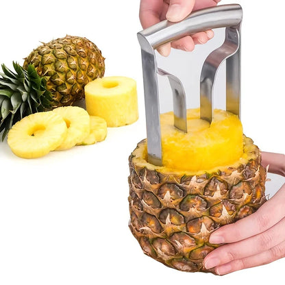 Rynx | Stainless Steel Pineapple Meat Remover and Core Peeler - Quick and Easy Pineapple Knife