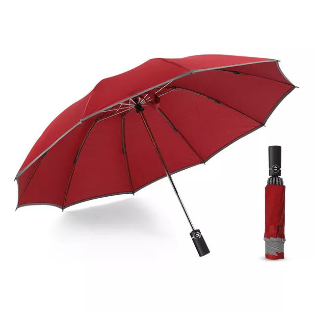 Rynx | Stay Dry and Stylish with our Inverted Umbrella – Windproof, Folding, and Reflective!