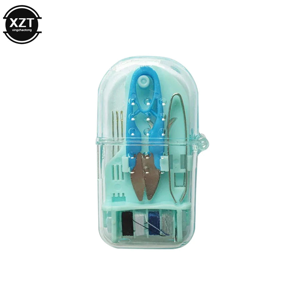 Rynx | Mini Portable Travel Sewing Kit - Complete Embroidery and Stitching Set with Needles, Thread, Thimble and Storage Box for DIY Crafts