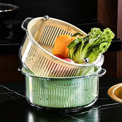 Rynx | Manual Spin Vegetable Drainer Basket
