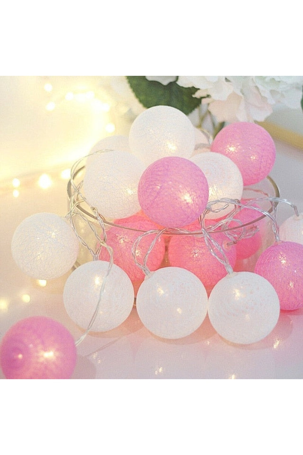 Rynx | LED light garland Pink warm