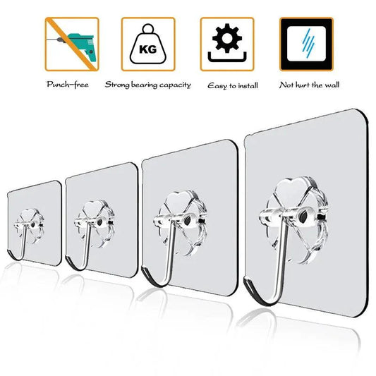 Rynx | Moisture-resistant Wall Hook Set for Seamless Kitchen and Bathroom Organization