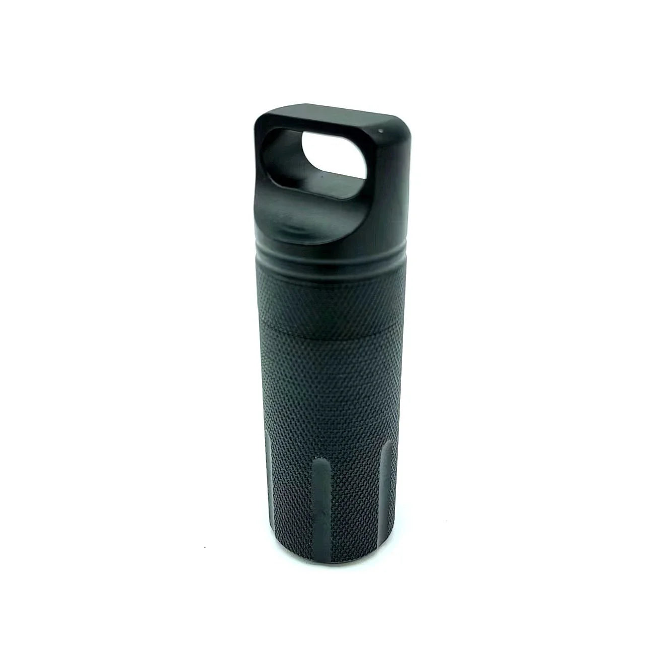 Rynx | Portable Aluminum Alloy Airtight Pill Container Bottle - Single Chamber Capsule Holder for Outdoor EDC, Waterproof Medicine Case Box