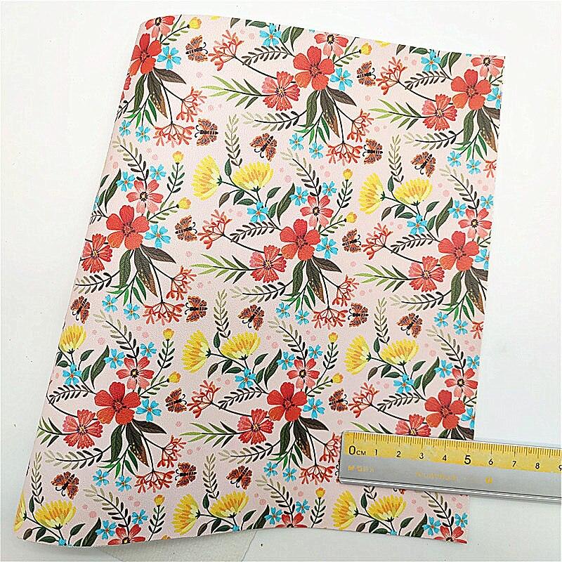 Rynx | Spring Rabbit & Flower Faux Leather Craft Kit - Bright Prints for Creative DIY Projects
