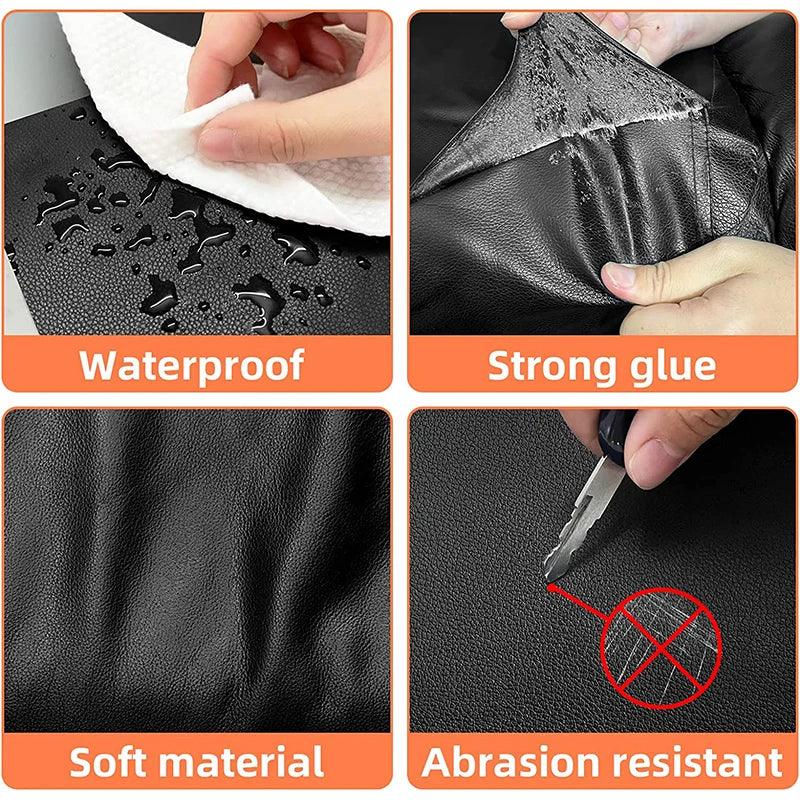 Rynx | Self-adhesive PU leather restoration patch for quick furniture and bag repairs