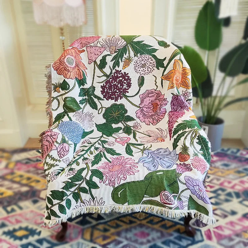 Rynx | Boho Garden Flower Blanket
