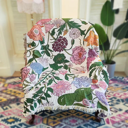 Rynx | Boho Garden Flower Blanket
