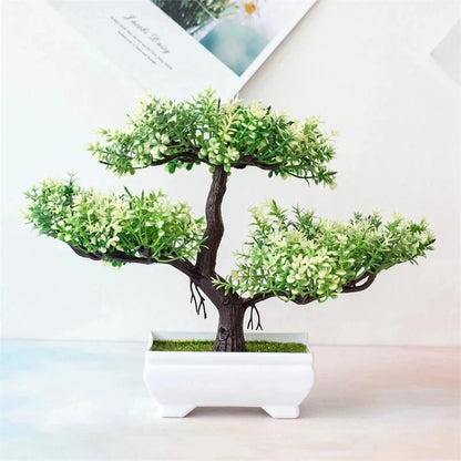 Rynx Artificial Plants Bonsai Small Tree Pot Fake Plant Flowers Potted Plants Ornaments For Home Room Table Decoration Hotel Garden Decor