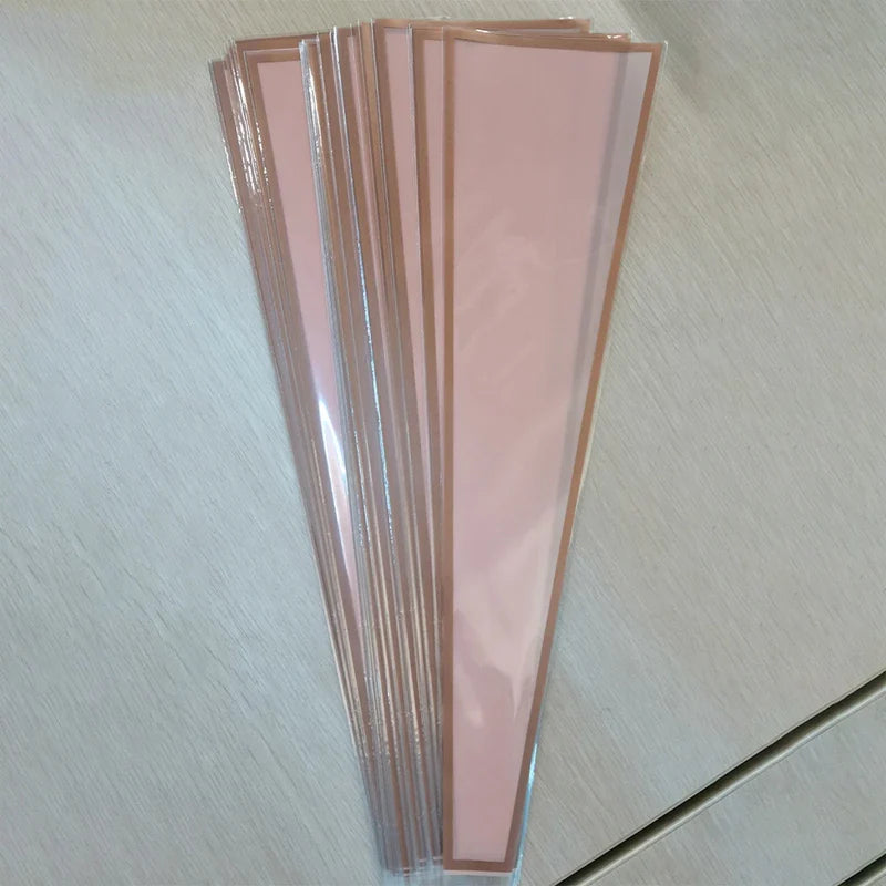 Rynx | 50pcs Clear Cellophane Rose Sleeves: Floral Wrapping Bags for Valentine's Day Bouquet Packaging - Flower Wrappers