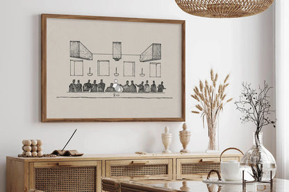 Rynx | last supper canvas poster