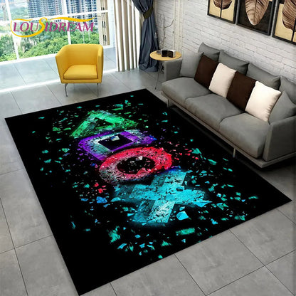 Rynx | Alex 3D Gamer Playmat Carpet - Large Non-Slip Carpet for Kids & Living Room