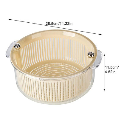 Rynx | Manual Spin Vegetable Drainer Basket